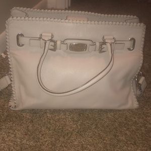 stone grey michael kors purse